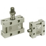 SMC Linear Compact Cylinders MU M(D)U Plate Cylinder, Single Acting w/Auto Switch Mounting Groove